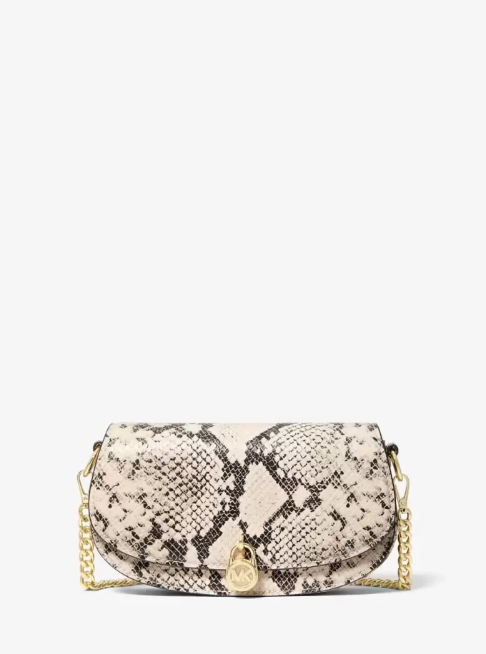 Mila Small Snake Embossed Crossbody Bag Mila Small Snake Embossed Crossbody Bag