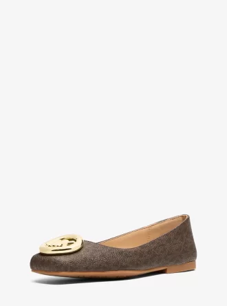 Milan Signature Logo Ballet Flat Milan Signature Logo Ballet Flat