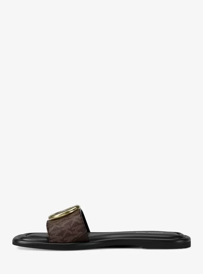 Milan Signature Logo Slide Sandal