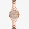 Mini Aspyn Pavé Rose Gold-Tone Watch Mini Aspyn Pavé Rose Gold-Tone Watch