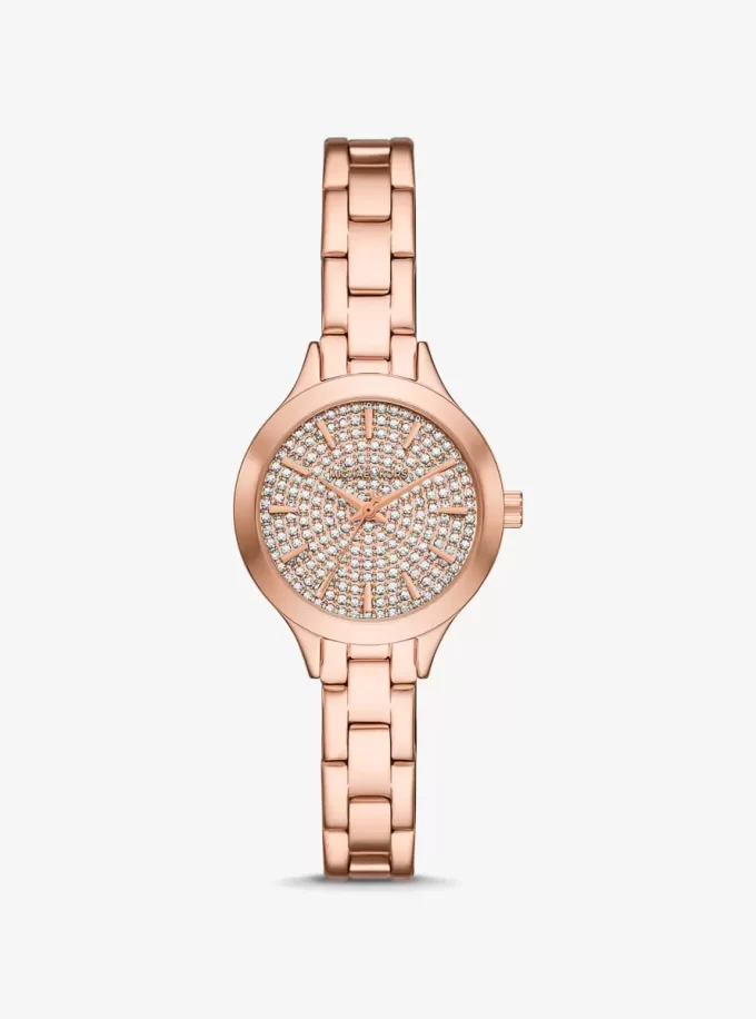 Mini Aspyn Pavé Rose Gold-Tone Watch Mini Aspyn Pavé Rose Gold-Tone Watch