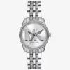 Mini Bryant Pavé Logo Silver-Tone Watch Mini Bryant Pavé Logo Silver-Tone Watch