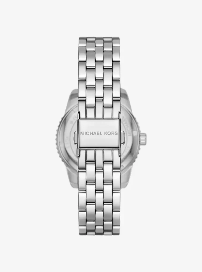 Mini Bryant Pavé Logo Silver-Tone Watch Mini Bryant Pavé Logo Silver-Tone Watch