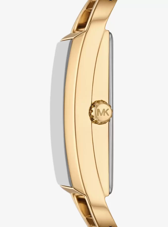 Mini Empire Pavé Gold-Tone Bangle Watch Mini Empire Pavé Gold-Tone Bangle Watch