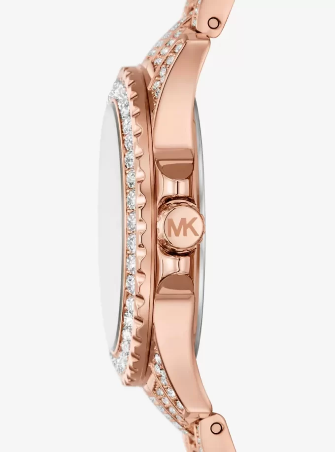 Mini Everest Pavé Rose Gold-Tone Watch