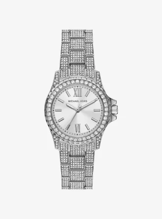 Mini Everest Pavé Silver-Tone Watch