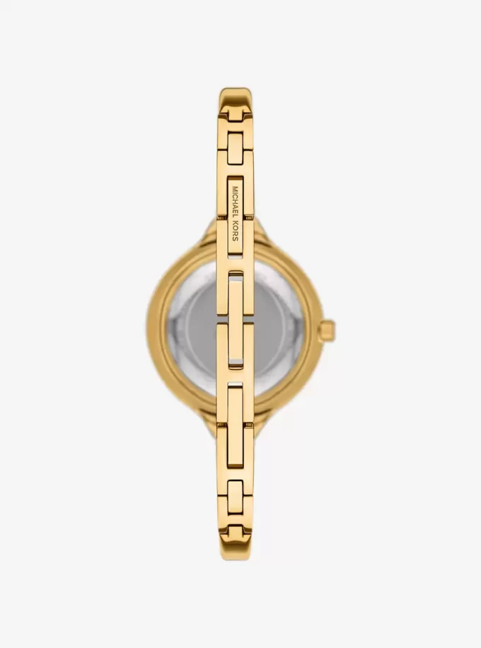 Mini Izzy Pavé Gold-Tone Watch and Interchangeable Bezel Set Mini Izzy Pavé Gold-Tone Watch and Interchangeable Bezel Set