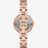 Mini Laney Rose Gold-Tone Bangle Watch Mini Laney Rose Gold-Tone Bangle Watch