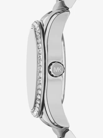 Mini Lexington Pavé Silver-Tone Watch