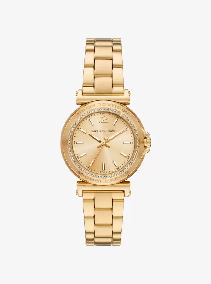 Mini Maren Pavé Gold-Tone Watch Mini Maren Pavé Gold-Tone Watch