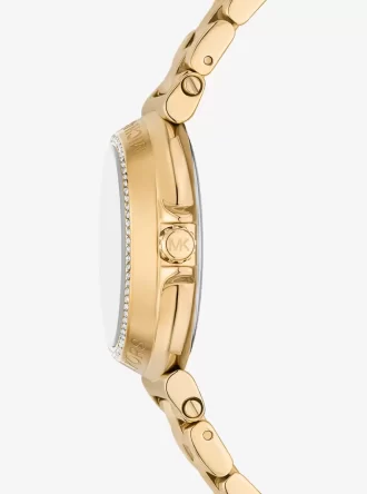 Mini Maren Pavé Gold-Tone Watch