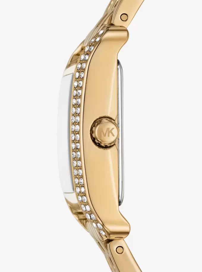 Mini Monroe Pavé Gold-Tone Watch Mini Monroe Pavé Gold-Tone Watch