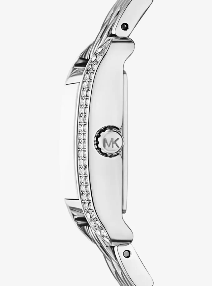 Mini Monroe Pavé Silver-Tone Watch Mini Monroe Pavé Silver-Tone Watch