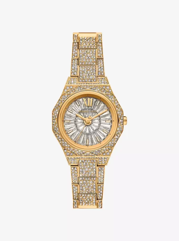 Mini Raquel Pavé Gold-Tone Watch Mini Raquel Pavé Gold-Tone Watch