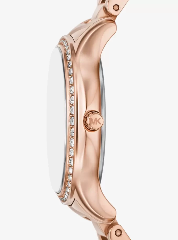 Mini Sage Pavé Rose Gold-Tone Watch Mini Sage Pavé Rose Gold-Tone Watch