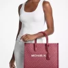 Mirella Medium Metallic Signature Logo Tote Bag Mirella Medium Metallic Signature Logo Tote Bag