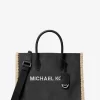 Mirella Medium Suede and Faux Shearling Tote Bag