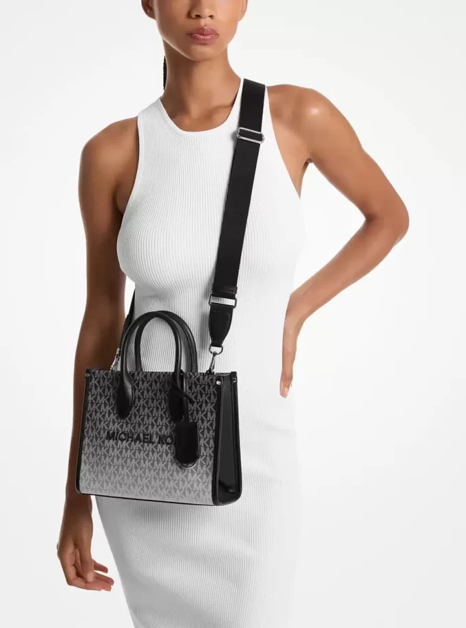 Mirella Small Ombré Signature Logo Crossbody Bag