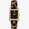 Monroe Gold-Tone and Leopard Print Calf Hair Watch Monroe Gold-Tone and Leopard Print Calf Hair Watch