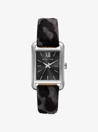 Monroe Leopard Print Calf Hair Watch
