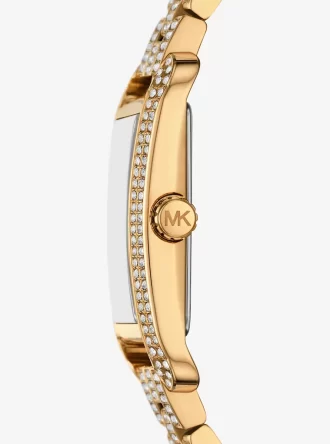 Monroe Pavé Gold-Tone Watch