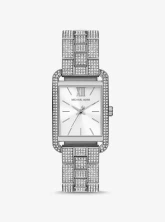 Monroe Pavé Silver-Tone Watch