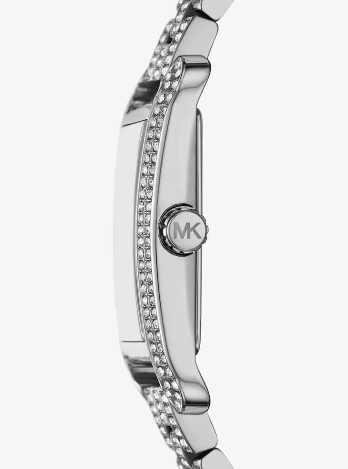 Monroe Pavé Silver-Tone Watch Monroe Pavé Silver-Tone Watch