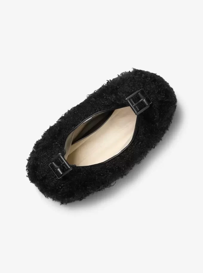 Nolita Large Faux Shearling Hobo Shoulder Bag