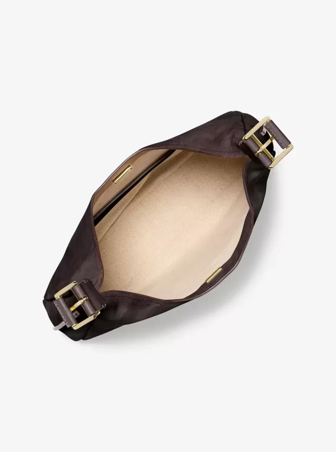 Nolita Large Nubuck Hobo Shoulder Bag