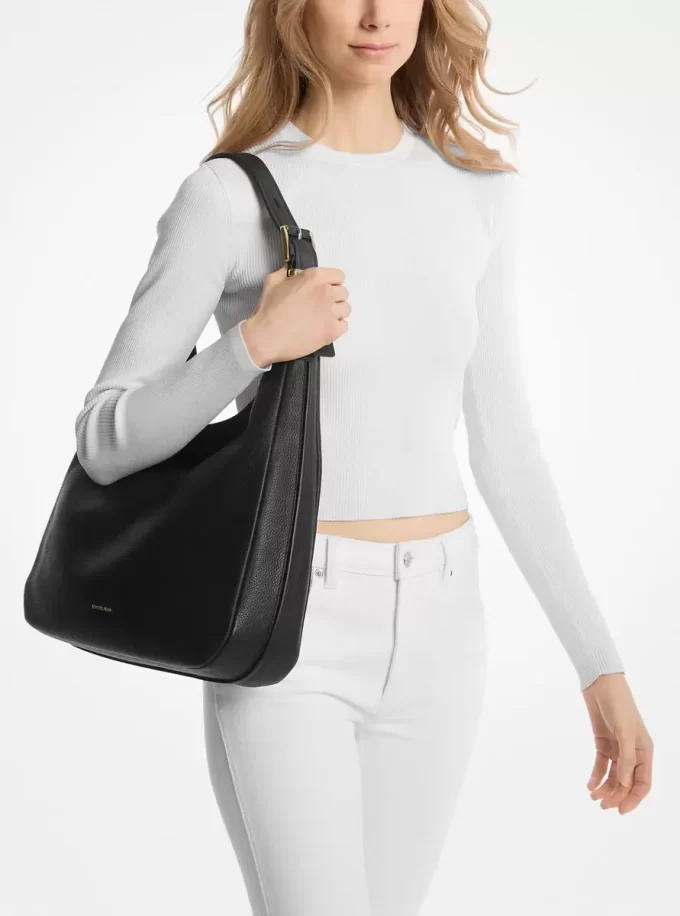 Nolita Large Pebbled Leather Hobo Shoulder Bag Nolita Large Pebbled Leather Hobo Shoulder Bag