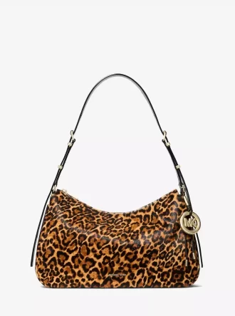 Nolita Medium Leopard Print Calf Hair Shoulder Bag Nolita Medium Leopard Print Calf Hair Shoulder Bag