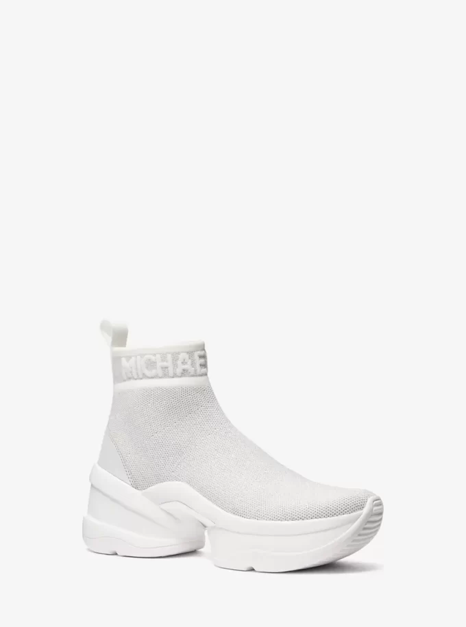 Olympia Metallic Stretch Knit Boot Olympia Metallic Stretch Knit Boot