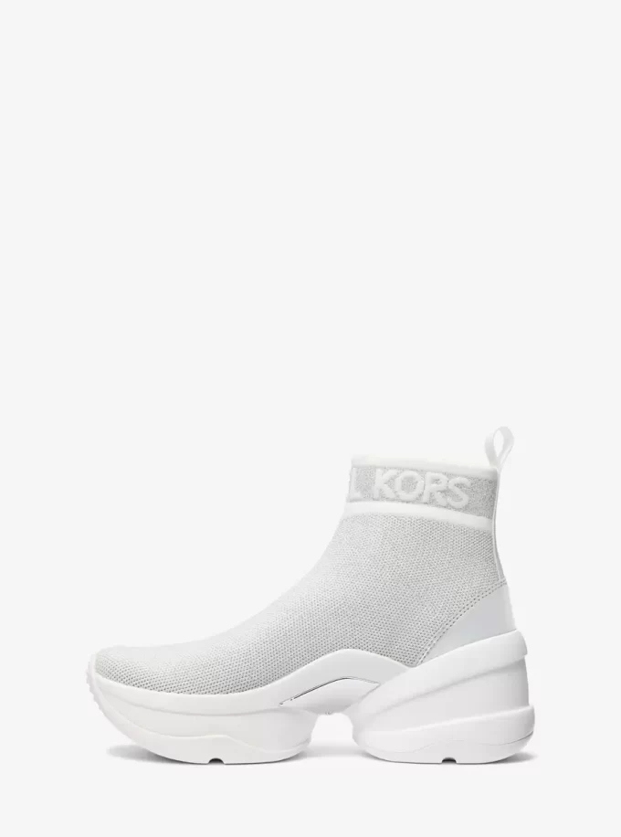 Olympia Metallic Stretch Knit Boot Olympia Metallic Stretch Knit Boot