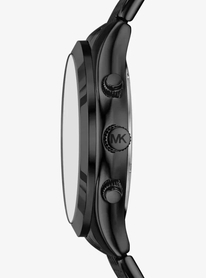 Oversized Aspyn Black-Tone Watch