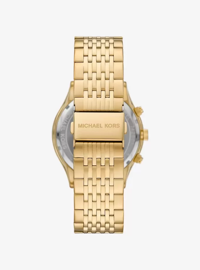 Oversized Aspyn Gold-Tone Watch Oversized Aspyn Gold-Tone Watch