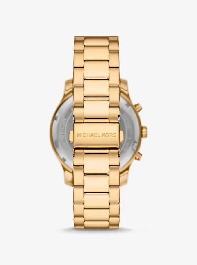 Oversized Berkley Gold-Tone Watch
