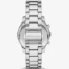 Oversized Berkley Pavé Silver-Tone Watch Oversized Berkley Pavé Silver-Tone Watch
