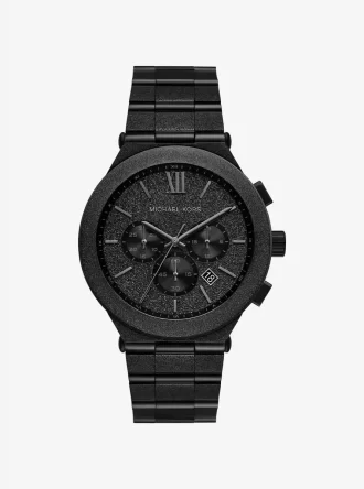 Oversized Billie Frosted Black-Tone Watch