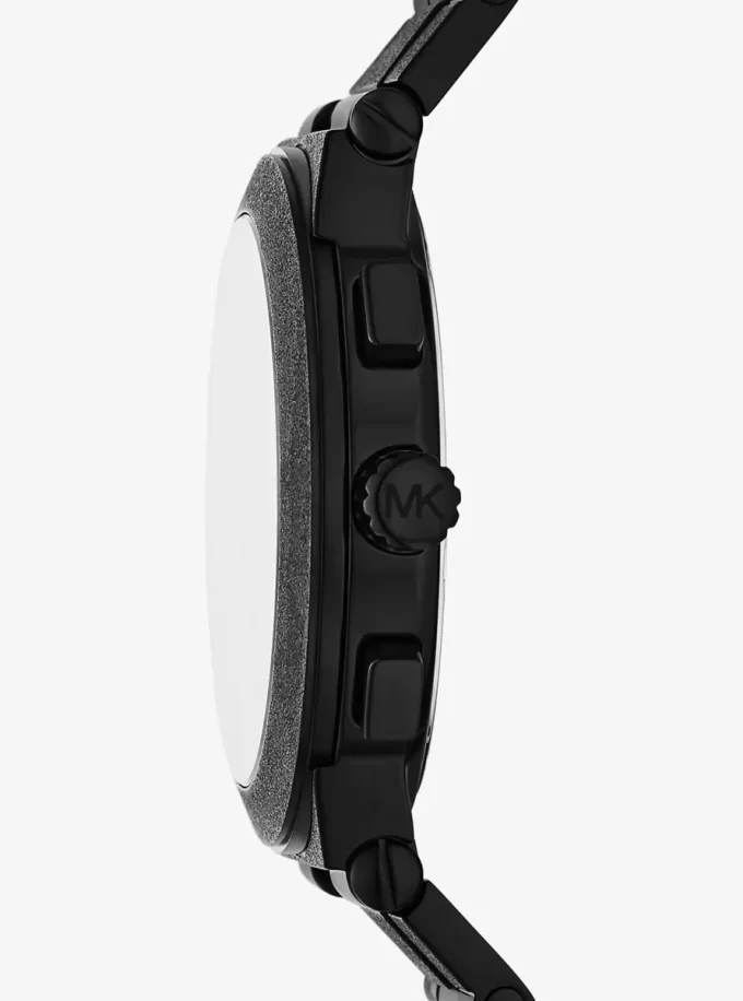 Oversized Billie Frosted Black-Tone Watch