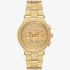 Oversized Billie Frosted Gold-Tone Watch Oversized Billie Frosted Gold-Tone Watch