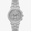 Oversized Billie Frosted Silver-Tone Watch