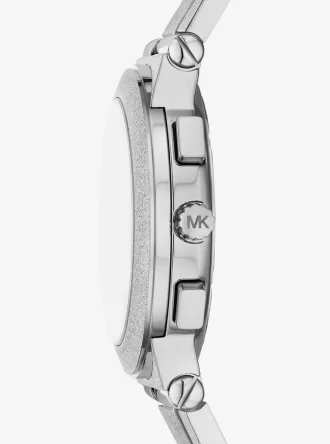 Oversized Billie Frosted Silver-Tone Watch Oversized Billie Frosted Silver-Tone Watch