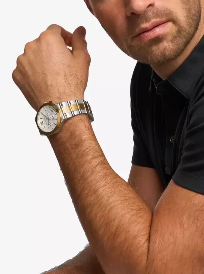 Oversized Billie Two-Tone Watch