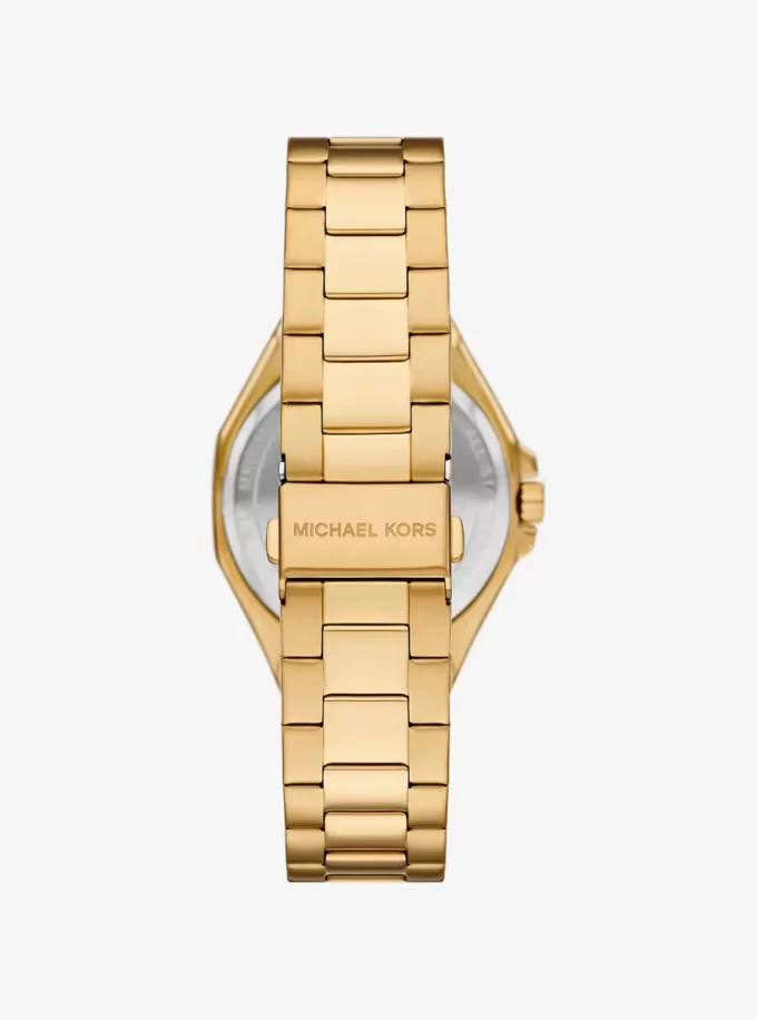 Oversized Callum Gold-Tone Watch Oversized Callum Gold-Tone Watch