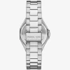 Oversized Callum Pavé Silver-Tone Watch