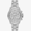 Oversized Everest Pavé Silver-Tone Watch Oversized Everest Pavé Silver-Tone Watch
