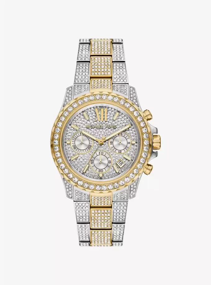 Oversized Everest Pavé Two-Tone Watch Oversized Everest Pavé Two-Tone Watch