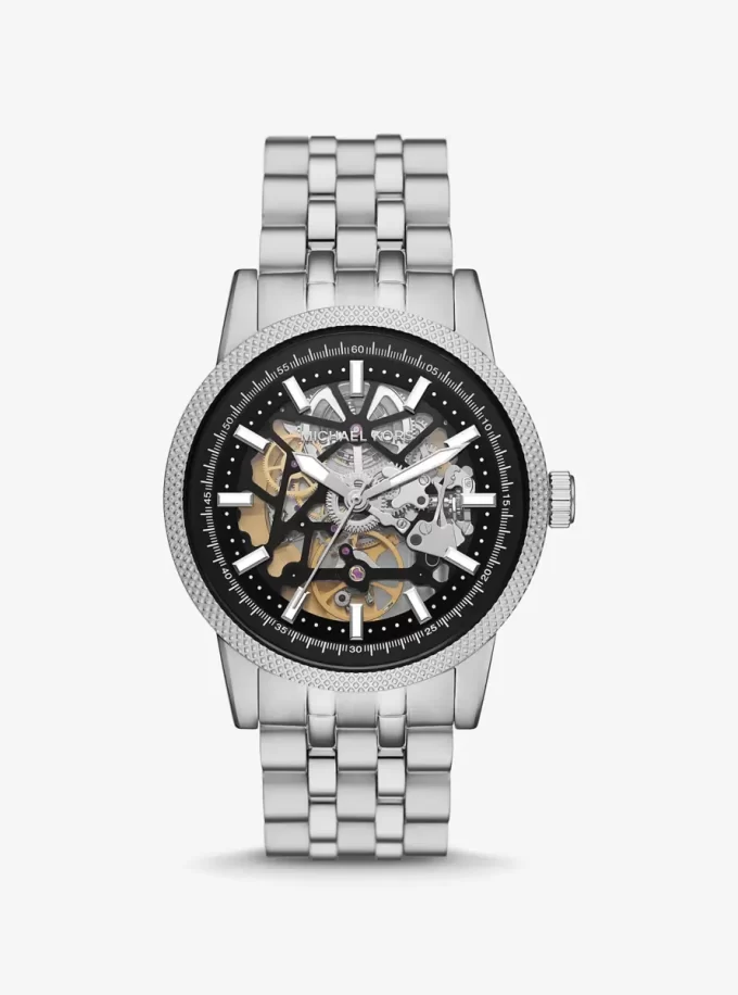Oversized Hutton Silver-Tone Watch Oversized Hutton Silver-Tone Watch