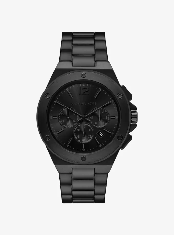 Oversized Lennox Black-Tone Watch