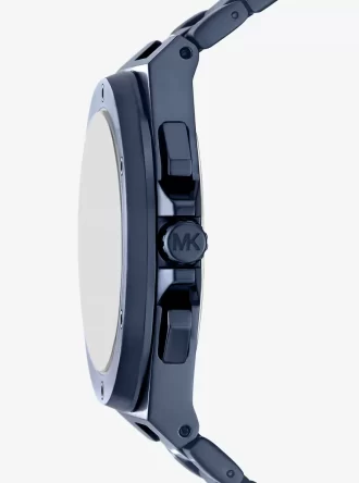 Oversized Lennox Blue-Tone Watch